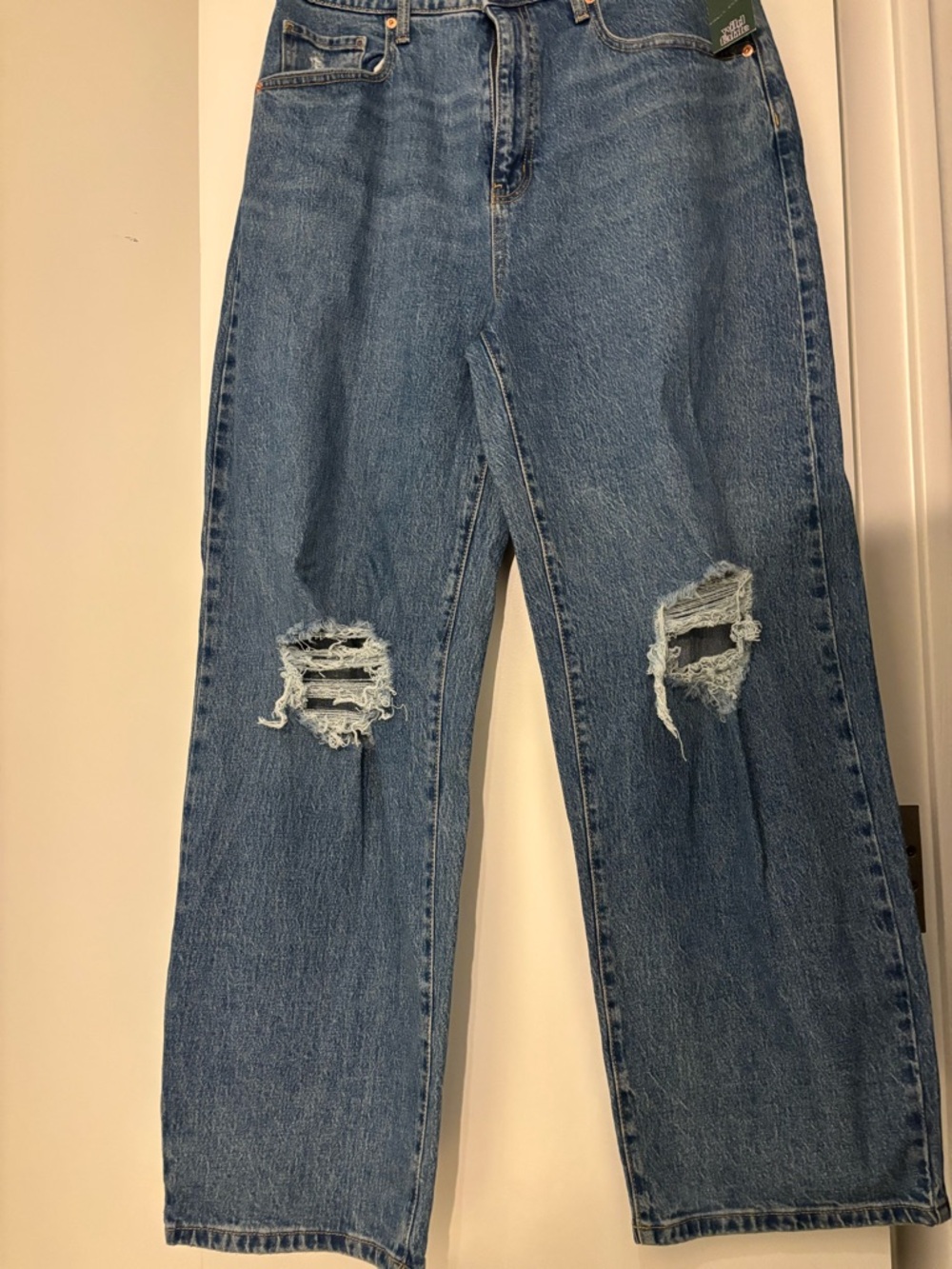 Women’s Distressed Blue Denim Jeans